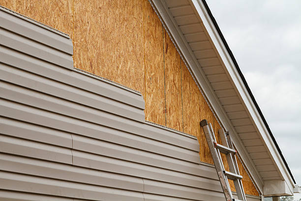 Professional Siding Installation technician working in Petersburg, KY